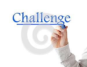 Hand writing Challenge text