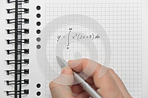 Hand writing complex math formula