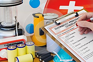 Hand Writing Emergency Preparation Equipment List