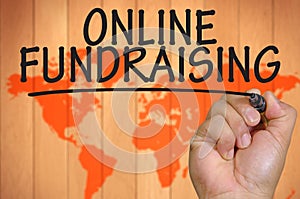 Hand writing online fundraising