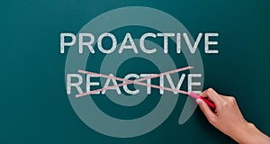 Hand writing proactive and reactive