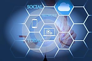 Inspiration showing sign Social Network. Conceptual photo a framework of individual linked by interan individualal photo