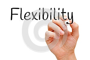 Word Flexibility Handwritten With Black Marker photo