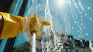 The Hand Cleaning Window. AI generated