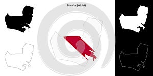 Handa outline map