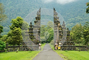 Handara Gates -famouse balinese architechtural and spiritual attraction  on Bali, Indonesia