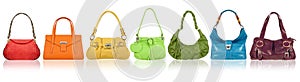 Handbags rainbow photo