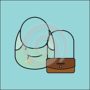 handbags. Vector illustration decorative design