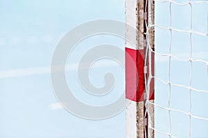 Handball goalpost detail photo