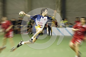 Handball player photo