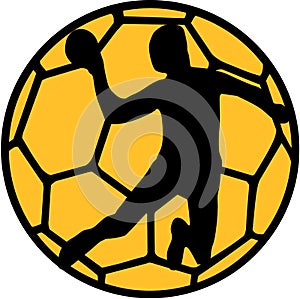 Handball Player Ball