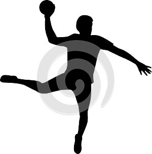 Handball Player Silhouette