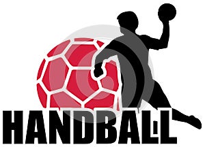 Handball Set Silhouette Ball