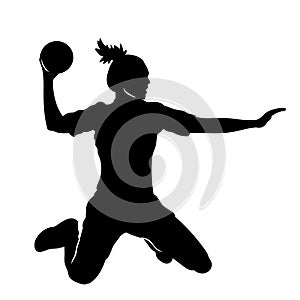 handball silhouette illustration