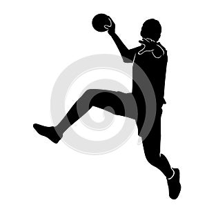 handball silhouette illustration