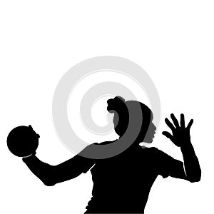 handball silhouette illustration