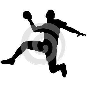 handball silhouette illustration