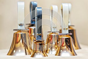 Handbells ready to play