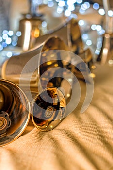 Handbells ready to play