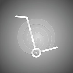 Handcart icon, vector icon