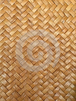 Handcraft weave Pattern from wicker Lepironia articulata. photo