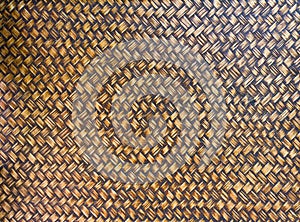 Handcraft weave texture bambool wicker