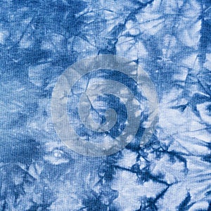 Handcrafted batik blue gray abstract pattern photo