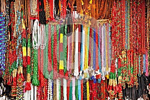 Handcrafted beads in lockal shop, Nepal.