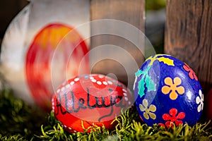 Handcrafted Easter Eggs: Vibrant Colors and Artistic Flair