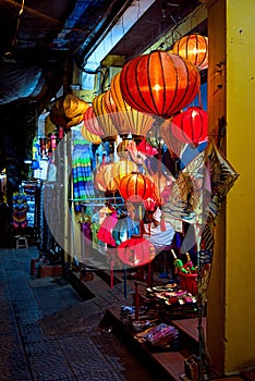 Handcrafted lanterns in ancient town Hoi An, Vietnam