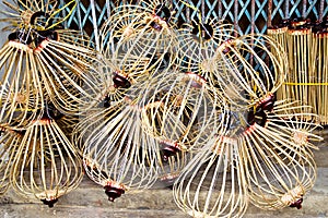 Handcrafted lanterns in ancient town Hoi An, Vietnam photo