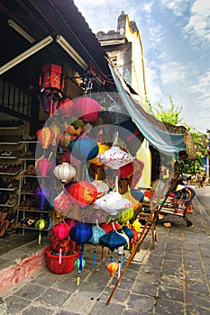 Handcrafted lanterns in ancient town Hoi An, Vietnam