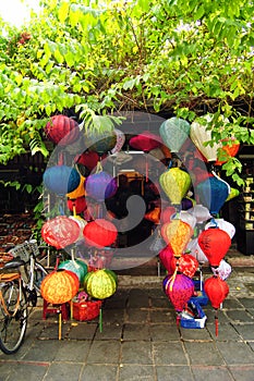 Handcrafted lanterns in ancient town Hoi An, Vietnam