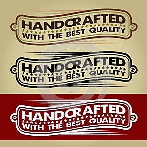 Handcrafted Retro Banner / Label
