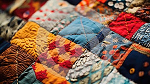 handcrafted stiching texture