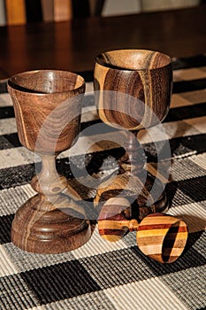 Handcrafted Wooden Goblets