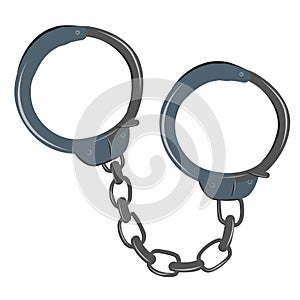 Handcuff vector clipart