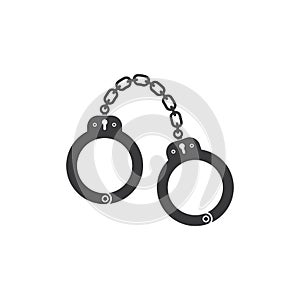 handcuff vector icon illustration design