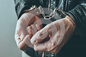 Handcuffed hands