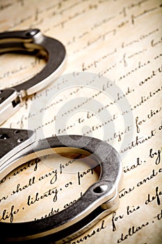 Handcuffs on constitution