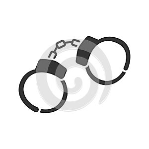 Handcuffs glyph icon