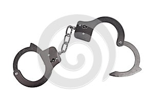 Handcuffs isolated on white
