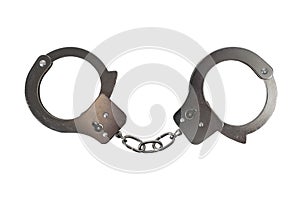 Handcuffs isolated on white