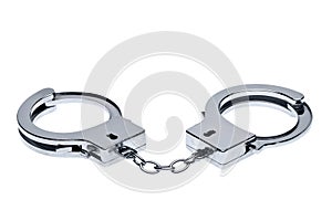 Handcuffs isolated on white