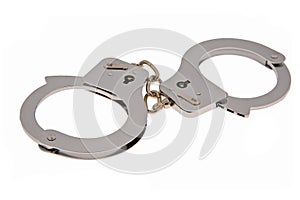 Handcuffs isolated on white