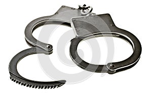 Handcuffs isolated on white