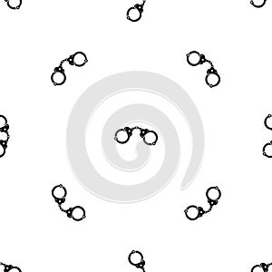 Handcuffs pattern seamless black