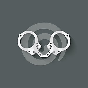Handcuffs punishment symbol photo