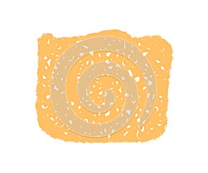 Handdrawn Crayon Squiggle Text Box Patch