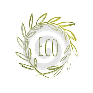 Handdrawn Eco Label